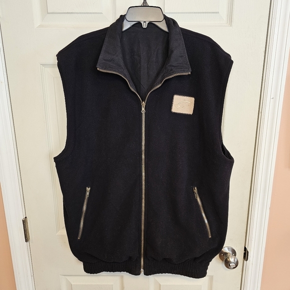 Vintage The Fit  Golf Reversible Fleece Fish Patch Zip Up Vest Plus Size - Picture 10 of 10